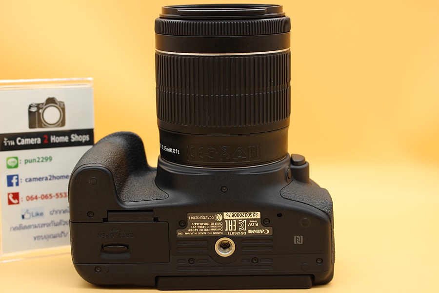 ขาย Canon EOS 750D + Lens 18-55mm IS STM อดีตประกันศูนย์ สภาพสวย ชัตเตอร์ 5,xxxรูป เมนูไทย จอติดฟิล์มแล้ว อุปกรณ์พร้อมกระเป๋า  อุปกรณ์และรายละเอียดของสินค้